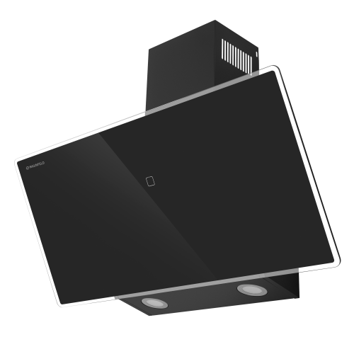 Каминная вытяжка MAUNFELD EAGLE 850 90 Glass Black (черный) 