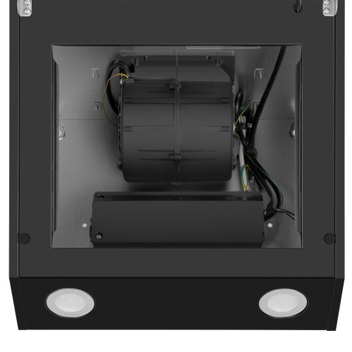 Каминная вытяжка MAUNFELD EAGLE 850 90 Glass Black (черный) 7