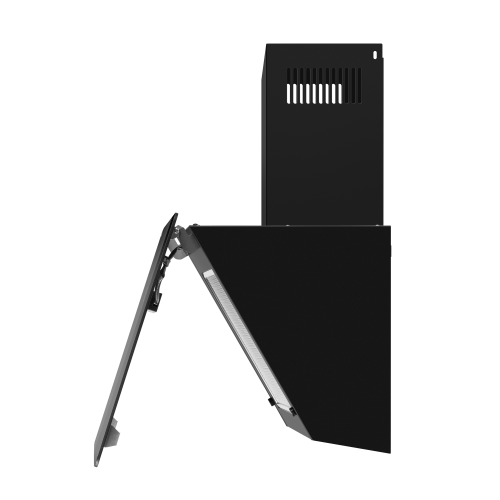 Каминная вытяжка MAUNFELD EAGLE 850 90 Glass Black (черный) 9