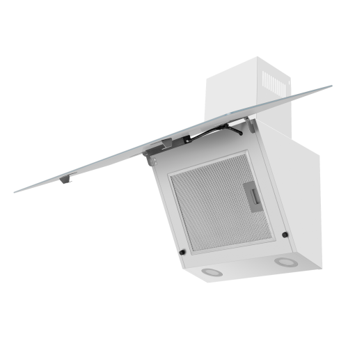 Каминная вытяжка MAUNFELD EAGLE 850 90 Glass White (белый) 1