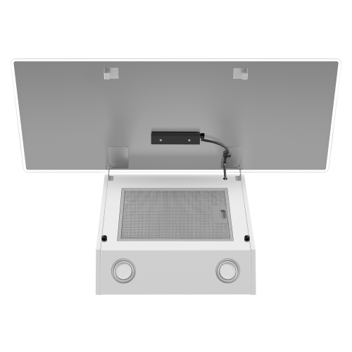 Каминная вытяжка MAUNFELD EAGLE 850 90 Glass White (белый) 4