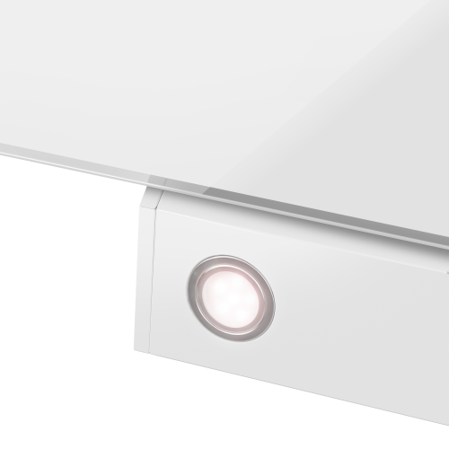 Каминная вытяжка MAUNFELD EAGLE 850 90 Glass White (белый) 6