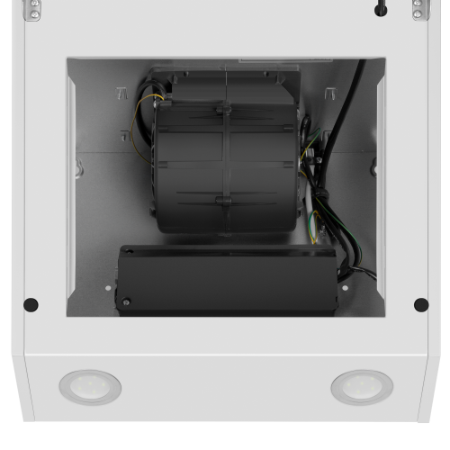 Каминная вытяжка MAUNFELD EAGLE 850 90 Glass White (белый) 7