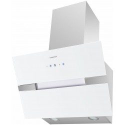 Каминная вытяжка MAUNFELD Mersey 60 (нержавеющая сталь/белое стекло)