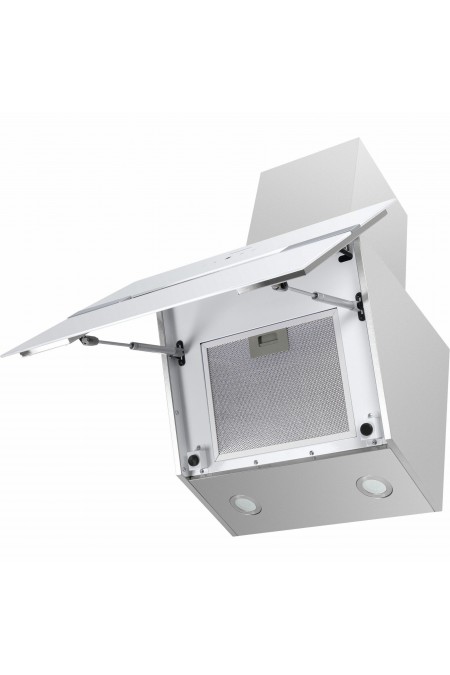 Каминная вытяжка MAUNFELD Mersey 60 (нержавеющая сталь/белое стекло) 2