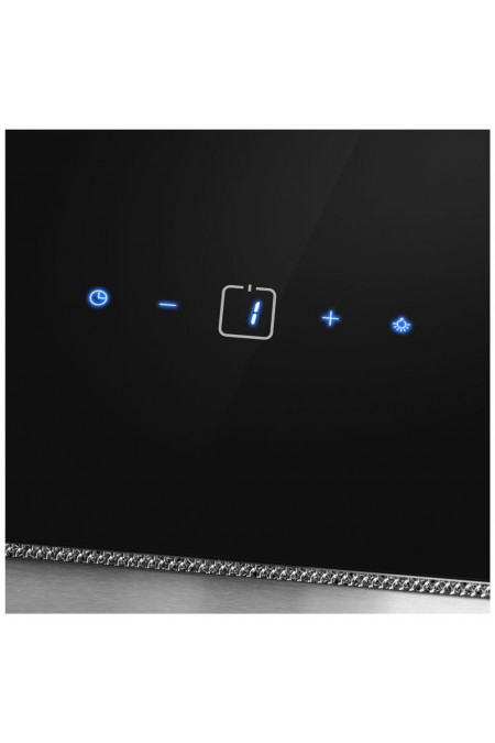 Каминная вытяжка Maunfeld MERSEY 90 (нержавеющая сталь/черное стекло) 5