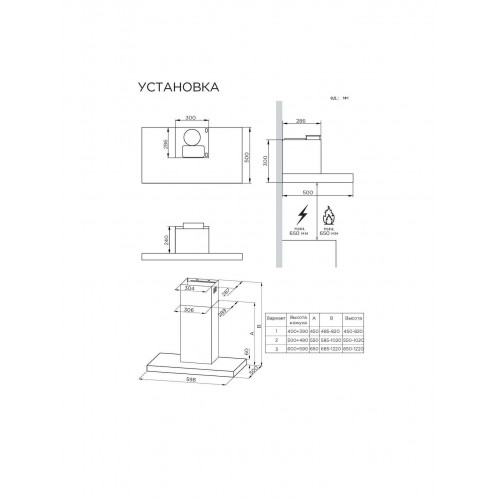 Каминная вытяжка Midea MH60C668GW (белый) 