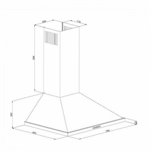 Каминная вытяжка SIMFER 8663SM (черный) 9