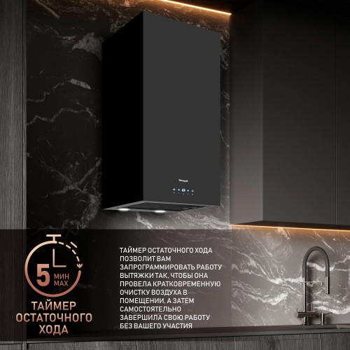 Каминная вытяжка Weissgauff IRIDA BL (черный) 5