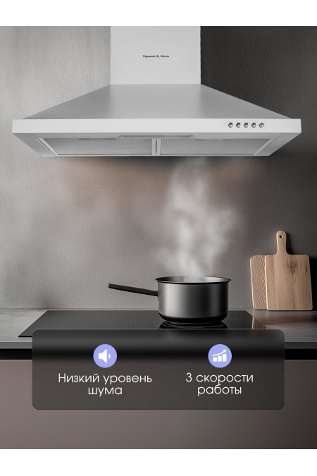 Каминная вытяжка Zigmund Shtain K 139.6 S (нержавеющая сталь) 3