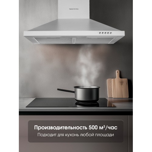 Каминная вытяжка Zigmund Shtain K 139.6 S (нержавеющая сталь) 1