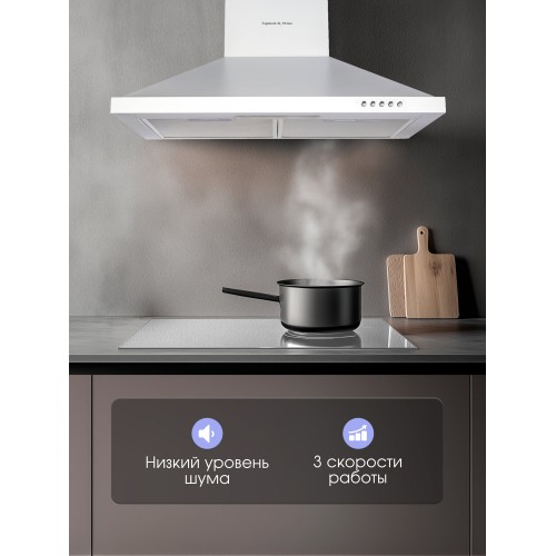 Каминная вытяжка Zigmund Shtain K 139.6 W (белый) 3