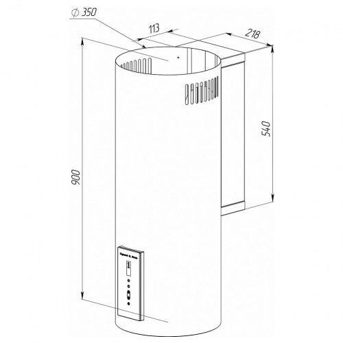 Каминная вытяжка Zigmund Shtain K 146.4 B (черный) 6