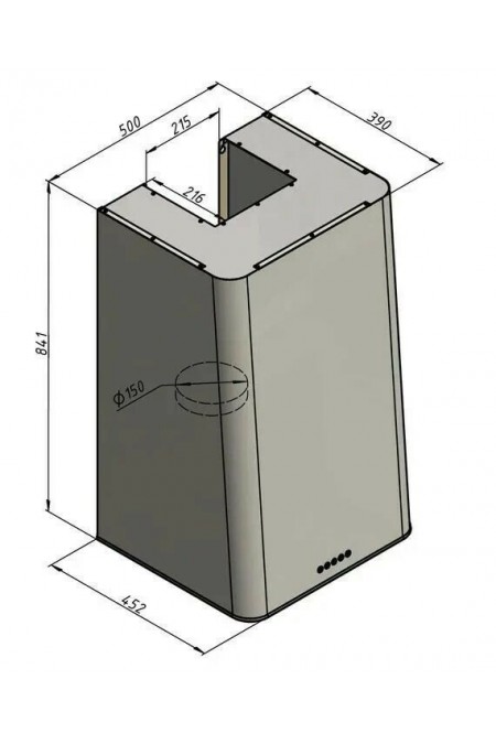Купольная вытяжка Elikor MIX 50П-650-Э3Д (белый/серебро) 2