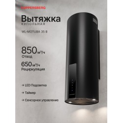 Купольная вытяжка Kuppersberg WL-MOTUBA 35 B (черный)