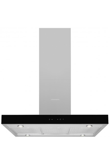 Островная вытяжка Kuppersberg DUDL 8 BX (нержавеющая сталь/панель черное стекло) 