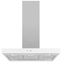 Островная вытяжка Kuppersberg DUDL 8 GW (нержавеющая сталь/панель белое стекло)