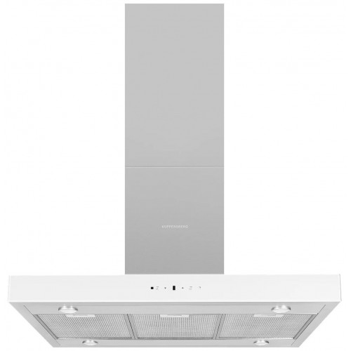 Островная вытяжка Kuppersberg DUDL 8 GW (нержавеющая сталь/панель белое стекло) 1