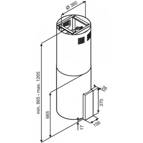 Островная вытяжка Kuppersberg MOTUBA B (черный) 9