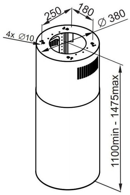 Островная вытяжка MAUNFELD Lee Isla 39 (белый) 2