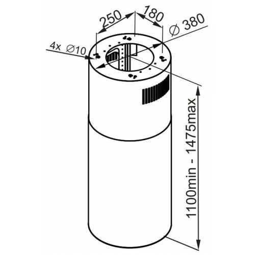 Островная вытяжка MAUNFELD Lee Isla 39 (золотой) 3