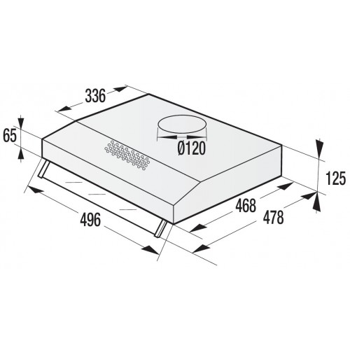 Подвесная вытяжка Gorenje WHU 529 EX/M (нержавеющая сталь) 4