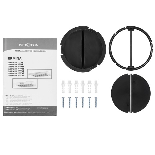 Подвесная вытяжка Krona ERMINA 600 PB (нержавеющая сталь) 2