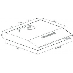 Подвесная вытяжка Krona Jessica slim PB 500 (черный)