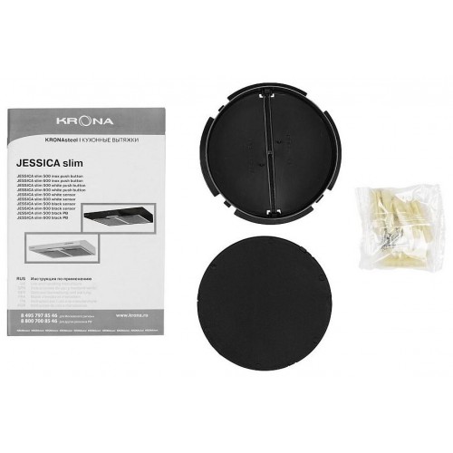 Подвесная вытяжка Krona Jessica slim PB 500 (черный) 8