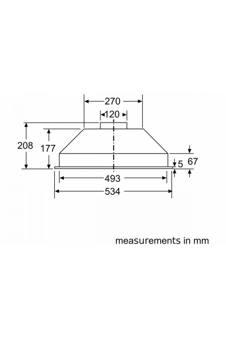 Встраиваемая вытяжка Bosch DLN53AA70 (серебристый) 1