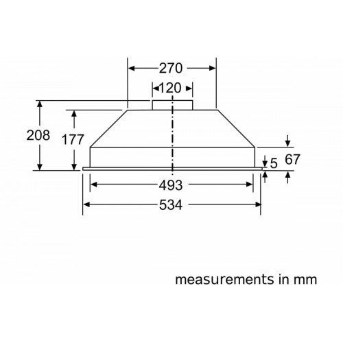 Встраиваемая вытяжка Bosch DLN53AA70 (серебристый) 5