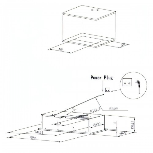 Встраиваемая вытяжка Candy CPY5MWP-07 (белый) 2
