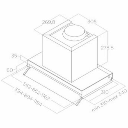 Встраиваемая вытяжка Elica BOX IN LX/BL MAT/A/60 (черный матовый) 5