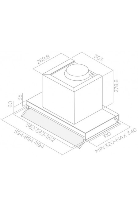 Встраиваемая вытяжка ELICA BOXIN ADVANCE IX/A/120 (нержавеющая сталь) 4