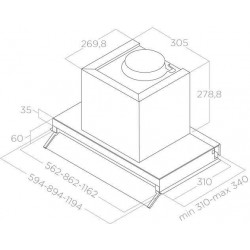 Встраиваемая вытяжка Elica Boxin IX/A/120 (PRF0181338) (серый)
