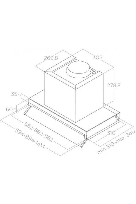Встраиваемая вытяжка Elica Boxin IX/A/120 (PRF0181338) (серый) 