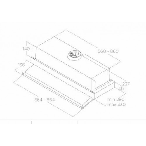 Встраиваемая вытяжка ELICA CIAK 2.0 GR/A/60 (серый) 5
