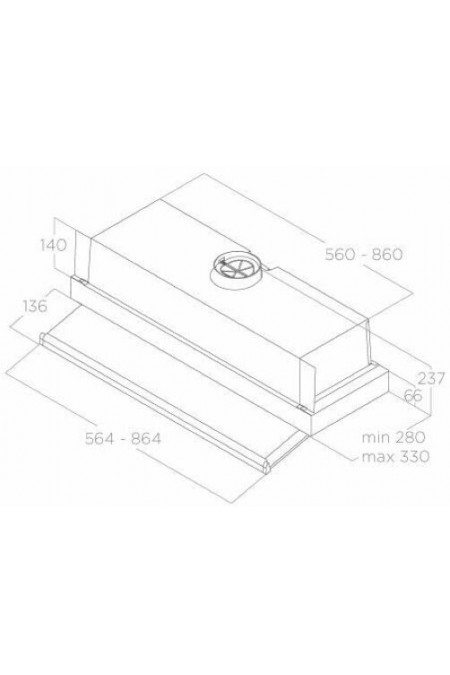 Встраиваемая вытяжка Elica CIAK 2.0 GR/A/90 (нержвеющая сталь) 1
