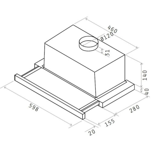 Встраиваемая вытяжка Elica ELITE 14 LUX GRIX/A/60 (серый) 8
