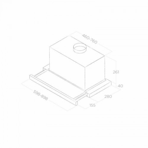Встраиваемая вытяжка Elica ELITE 26 IX/A/60/VT (черный) 7