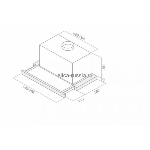 Встраиваемая вытяжка Elica ELITE 26 IX/A/90 (нержавеющая сталь) 3