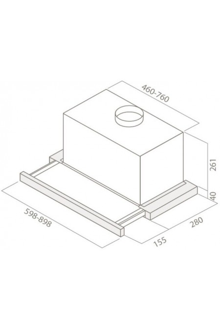 Встраиваемая вытяжка Elica ELITE26 IX/A/60 (нержавеющая сталь) 1