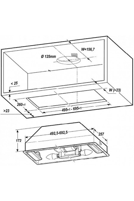 Встраиваемая вытяжка Elica Era C BL/A/52 (черный) 3