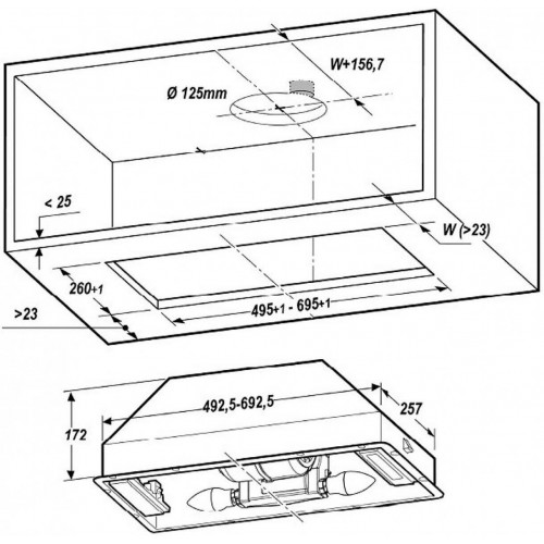 Встраиваемая вытяжка Elica Era C BL/A/52 (черный) 6