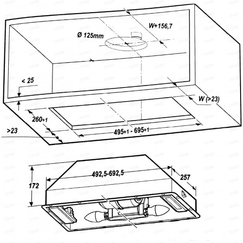 Встраиваемая вытяжка Elica ERA C IX/A/72 (нержавеющая сталь) 6