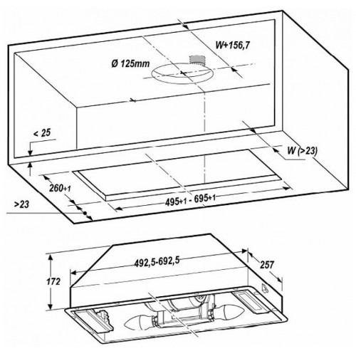 Встраиваемая вытяжка Elica ERA C WH/A/52 (белый) 3