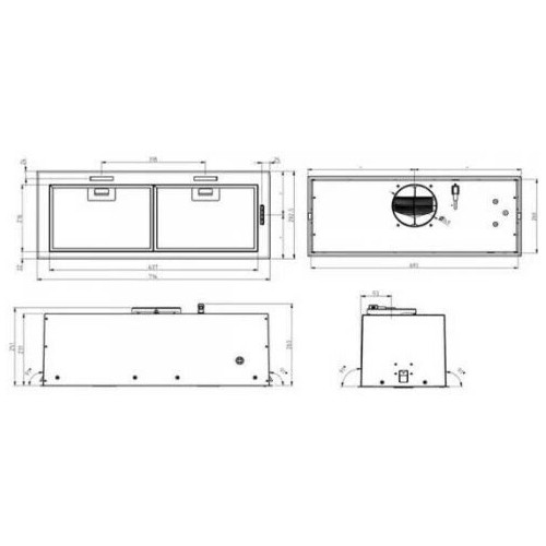 Встраиваемая вытяжка ELICA FOLD BL MAT/A/52 (черный) 4