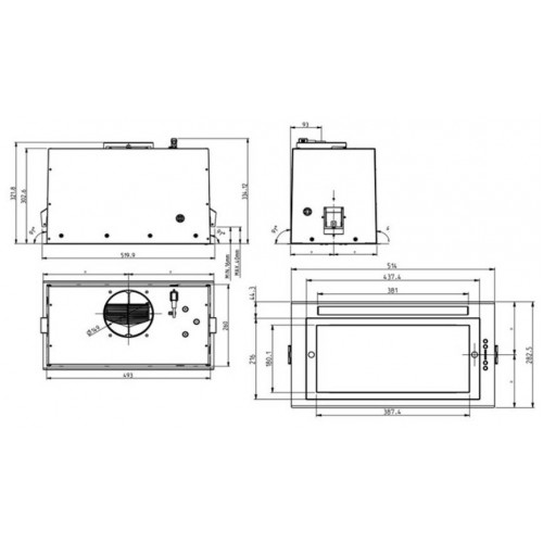 Встраиваемая вытяжка Elica FOLD S IX/A/52 (нержвеющая сталь) 3