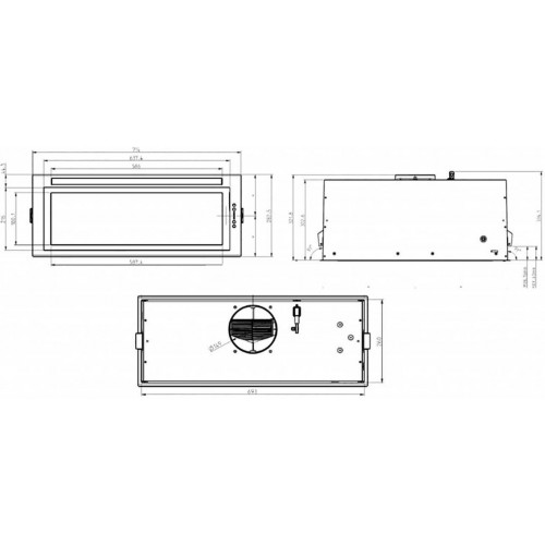 Встраиваемая вытяжка Elica FOLD S IX/A/72 (нержвеющая сталь) 3
