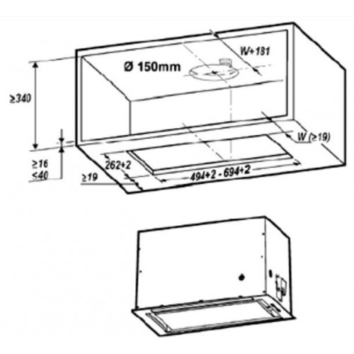 Встраиваемая вытяжка Elica FOLD S IX/A/72 (нержвеющая сталь) 7
